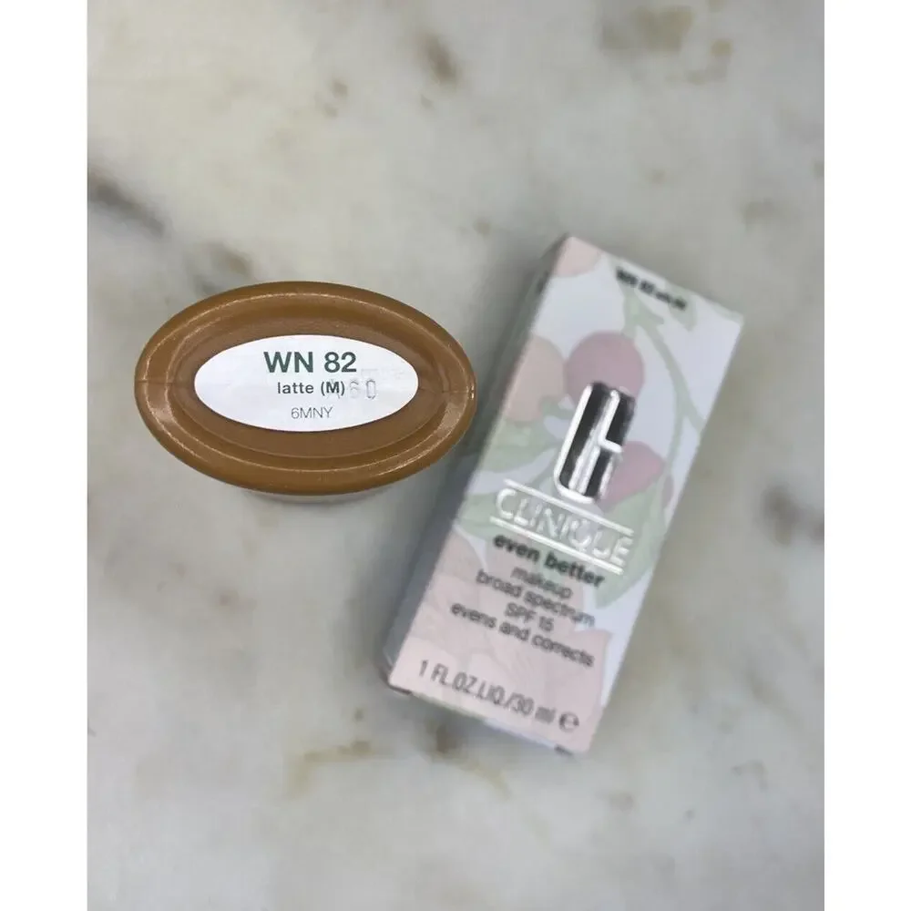 Clinique Even Better Makeup Broad Spectrum SPF 15 WN 82 Latte (M) 1 Fl OZ NIB